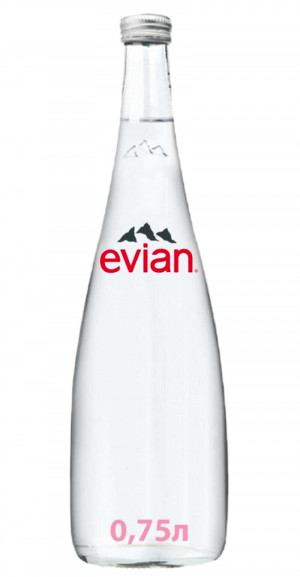 Вода Evian негазированная, стекло, 0,75 л